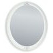 Trindura White Round Wall Mirror