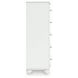 Trindura White 5 Drawer Chest