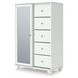 Trindura White 5 Drawer Door Chest