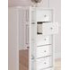 Trindura White 5 Drawer Door Chest