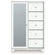Trindura White 5 Drawer Door Chest