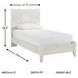 Paxberry Whitewash Twin Panel Bed