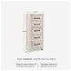 Cambeck Whitewash Narrow Drawer Chest