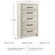 Cambeck Whitewash Drawer Chest