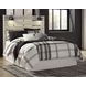 Cambeck Whitewash Queen Panel Headboard with LED and USB Charging