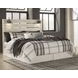 Cambeck Whitewash King Panel Headboard with LED and USB Charging