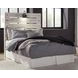 Cambeck Whitewash Full Panel Headboard with LED and USB Charging