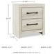 Cambeck Whitewash Two Drawer Nightstand