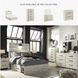 Cambeck Whitewash Full Panel Bed with One Side Storage