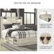 Cambeck Whitewash Queen Panel Bed with One Side Storage