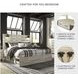 Cambeck Whitewash King Panel Bed with One Side Storage