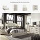 Cambeck Whitewash King Panel Bed with One Side Storage