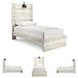 Cambeck Whitewash Twin Panel Bed