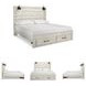 Cambeck Whitewash King Panel Storage Bed