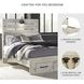 Cambeck Whitewash Full Panel Storage Bed