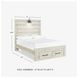 Cambeck Whitewash Full Panel Storage Bed