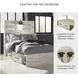 Cambeck Whitewash Full Panel Bed with Double Under Bed Storage
