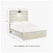 Cambeck Whitewash Full Panel Bed
