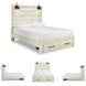 Cambeck Whitewash Queen Panel Storage Bed