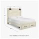 Cambeck Whitewash Queen Panel Storage Bed