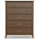Nordhaven Nordic Walnut 5 Drawer Chest