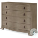 Frasier Serpentine Greige 4 Drawer Master Chest