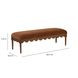 Oodle Bronze Performance Fabric Upholstered Accent Bench