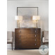 Frasier Serpentine Brunette 4 Drawer Master Chest
