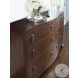Frasier Serpentine Brunette 6 Drawer Dresser