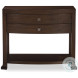 Cline Brunette 2 Drawer Nightstand with USB Charging