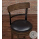 Taranto 26" Wood Frame Back Bar Stool