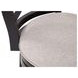 Booker Gray Upholstered Swivel Counter Height Dining Stool With Black Frame