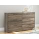 Jusika Brown 6 Drawer Dresser