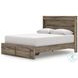 Jusika Brown Panel Storage Bedroom Set