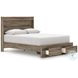 Jusika Brown Panel Storage Bedroom Set