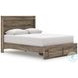 Jusika Brown Panel Storage Bedroom Set