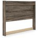 Jusika Brown Queen Storage Panel Bed with LED and 6 Drawers