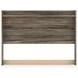 Jusika Brown Queen Storage Panel Bed with LED and 6 Drawers