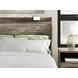 Jusika Brown King Storage Panel Bed with LED and 6 Drawers