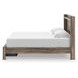 Jusika Brown King Storage Panel Bed with LED