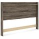 Jusika Weathered Brown King Panel Headboard