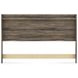 Jusika Weathered Brown King Panel Headboard