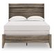 Jusika Brown Full Storage Panel Bed with LED and 6 Drawers