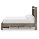 Jusika Brown Full Storage Panel Bed with LED and 6 Drawers