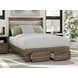 Jusika Brown Full Storage Panel Bed with LED and 6 Drawers