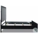 Luxor Black And Gray California King Panel Bed