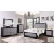 Luxor Black And Gray California King Panel Bed