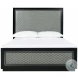Luxor Black And Gray Queen Panel Bed