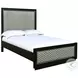 Luxor Black And Gray Full Panel Bed