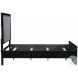 Luxor Black And Gray Full Panel Bed